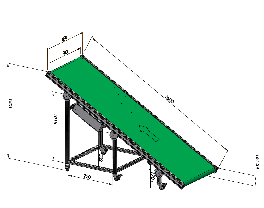 斜坡式流水線輸送機(jī)