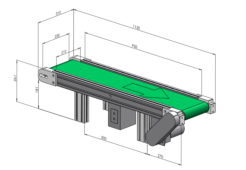 微型輸送機(jī)流水線設(shè)計(jì)圖紙