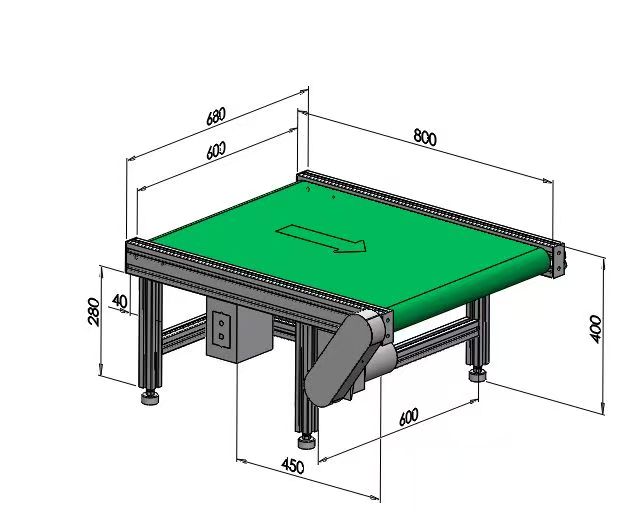 皮帶輸送機(jī)流水線